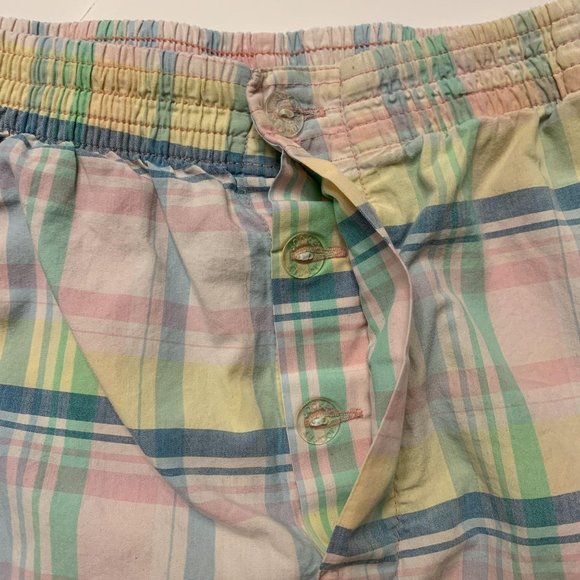 Vintage Jockey Button Fly Pastel Plaid Shorts Lg. - Picture 7 of 9